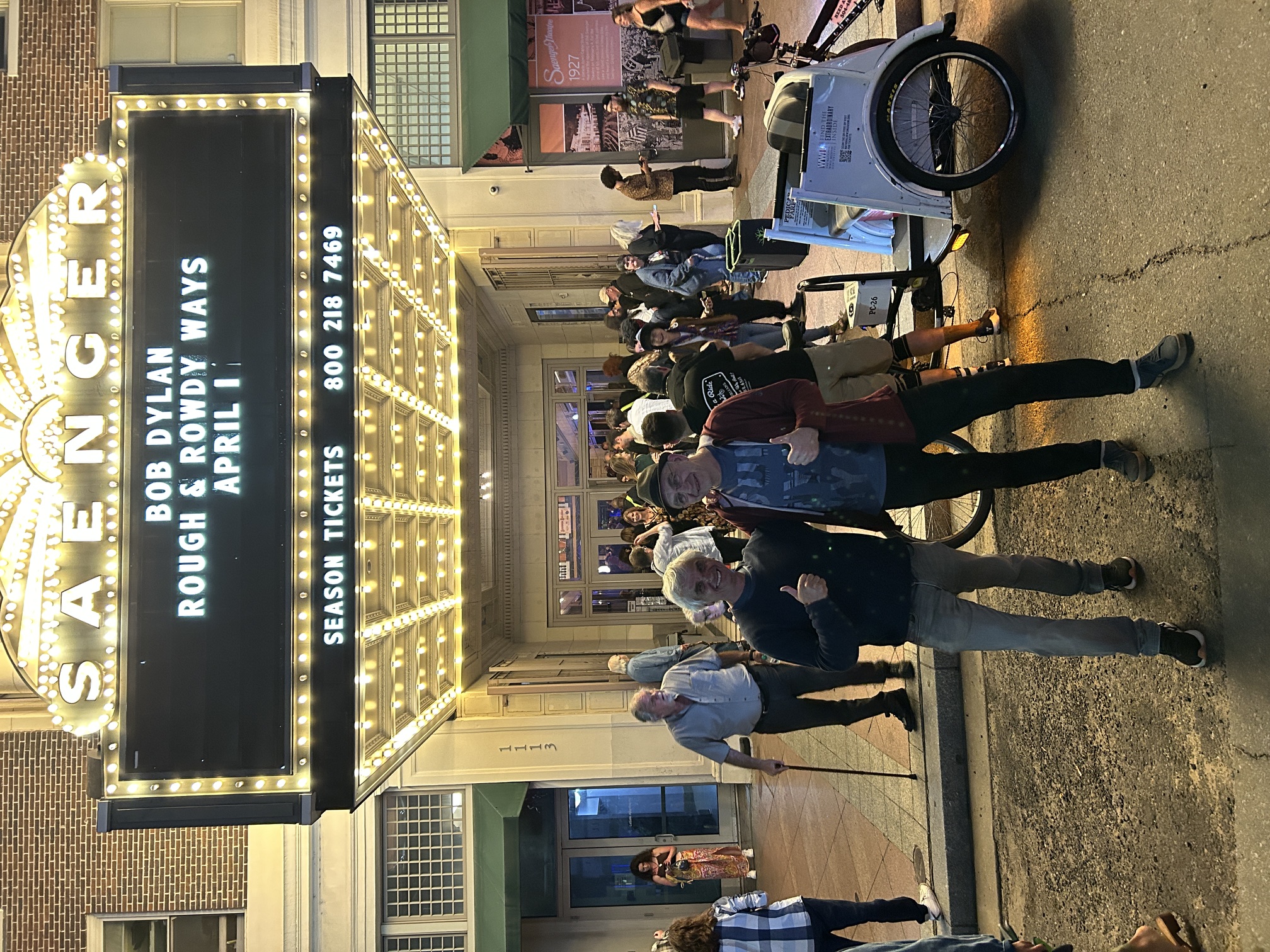 Bob Dylan Konzert Saenger Theatre